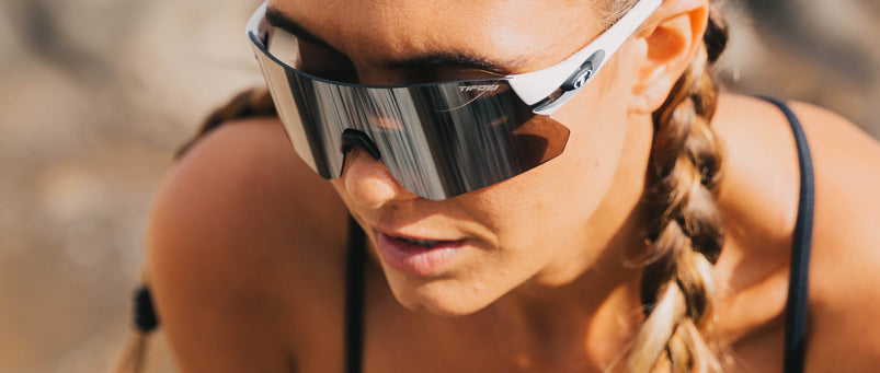 Woman wearing Tifosi Rail Sunglasses