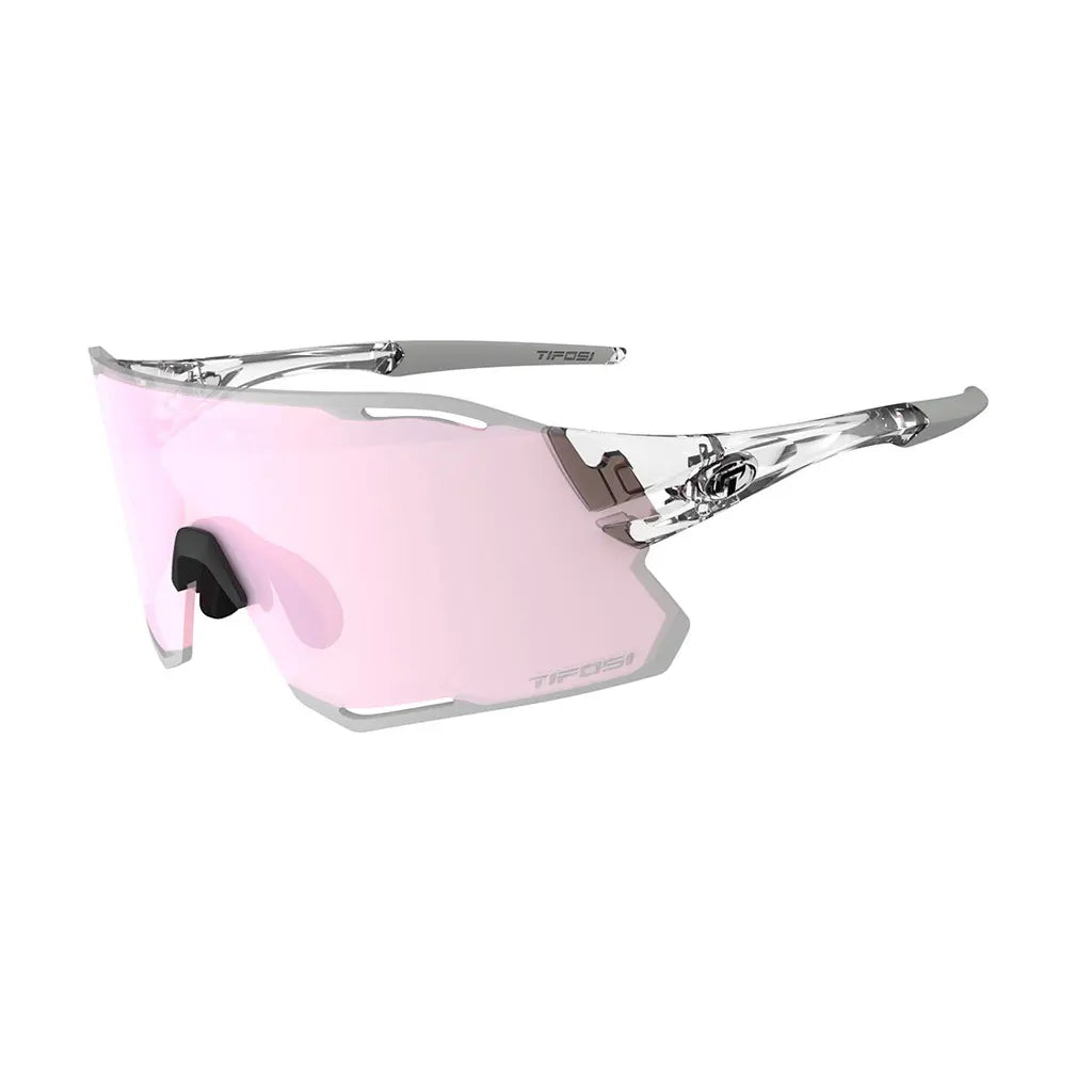 Tifosi Rail Race sunglasses in vapor with pink mirror lenses
