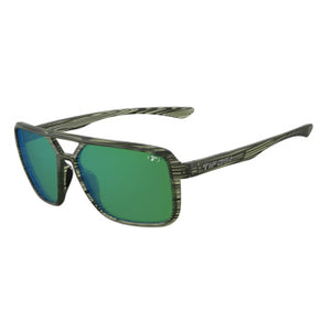 Olive Stripe Fade frame/Emerald Polarized lenses