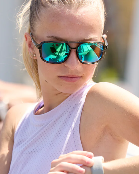 woman wearing Tifosi Salto sunglasses 