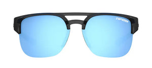 Crystal Smoke frame/Sky Blue Mirror lenses
