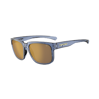 Tifosi Shumo sunglasses in denim with gold mirror lenses