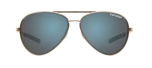 Gold frame/Smoke Bright Blue Mirror lenses