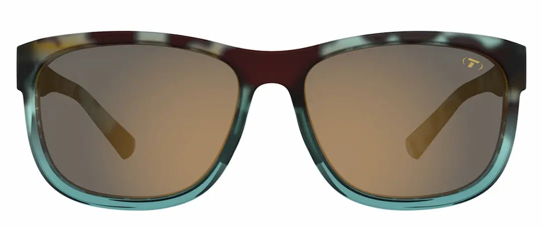 Tifosi Swank XL Sunglasses Blue Tortoise/ Brown