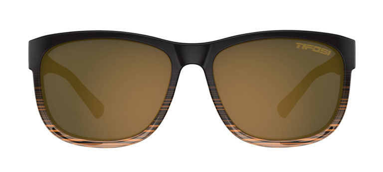 Tifosi Swank XL Sunglasses Brown Fade/Brown Polarized