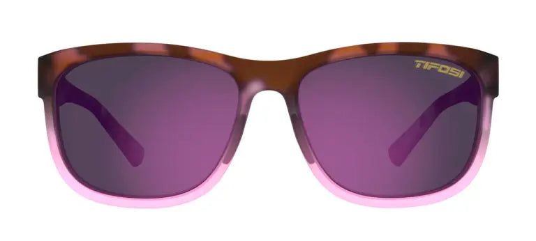 Tifosi Swank XL Sunglasses Pink Tortoise/Rose Mirror