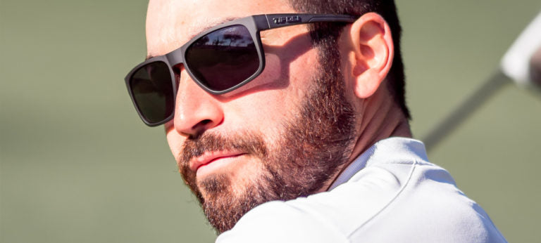 Golfer wearing Tifosi Swick sunglasses