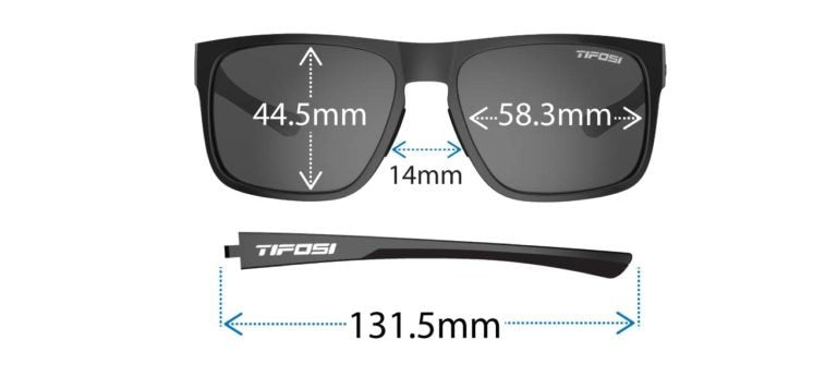 Tifosi Swick sunglasses sizing