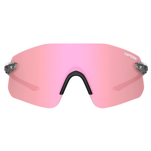 Crystal Clear frame/Pink Mirror lenses