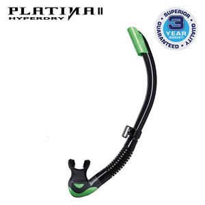 Tusa SP-170 Platina Hyperdry Snorkel Black Siesta Green