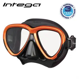 Tusa M-200 Intega Dive Mask Black/Energy Orange