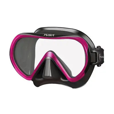 Tusa scuba mask M-1011 Ino in Black rose pink