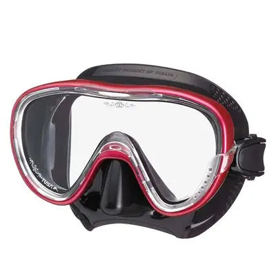 Tusa Tina dive mask in black with pink