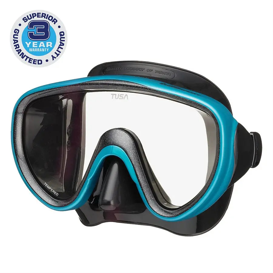 Tusa UM-16 Serene snorkel mask black/ocean green