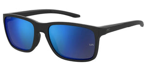 Matte Black frame/Blue Mirrored lenses