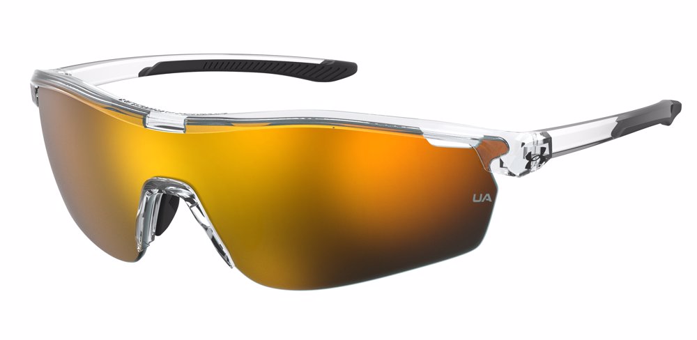 Under Armour 7001 tween sunglasses in crystal with orange mirror lenses