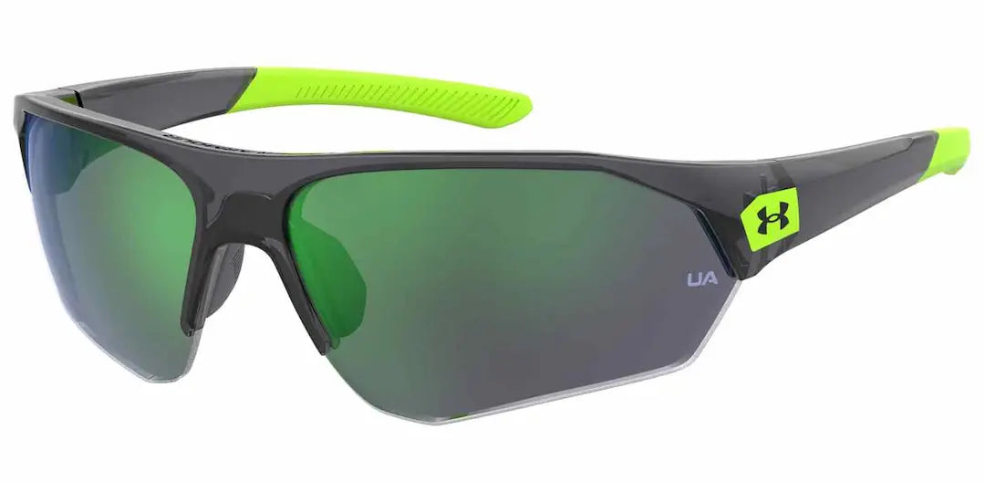 Under Armour Playmaker Jr. UA-7000 sunglasses in Gray with green mirror lenses
