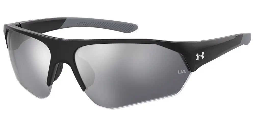Under Armour Playmaker Jr. UA-7000 sunglasses in Black with silver mirror lenses