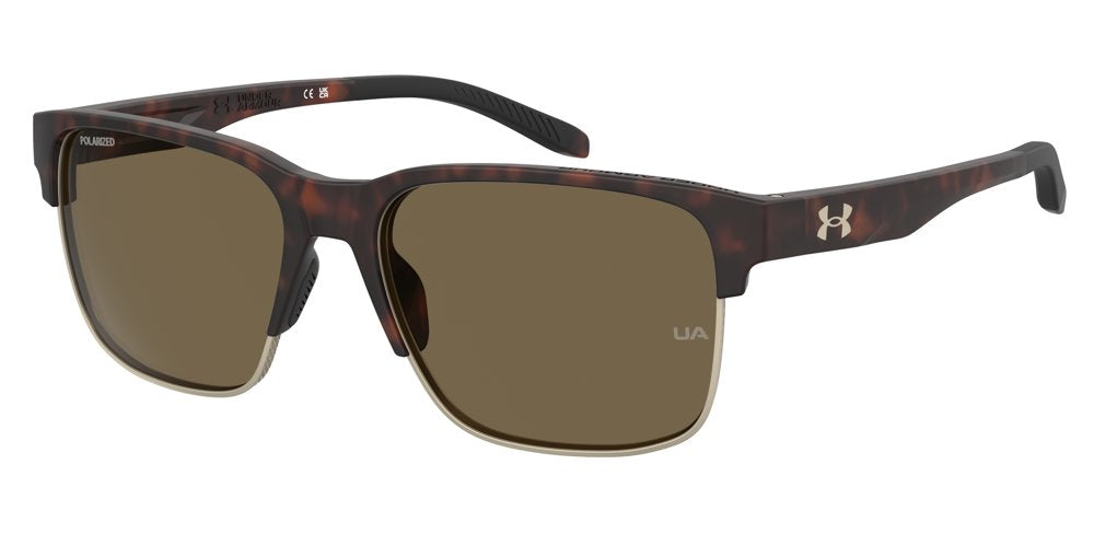 Under Armour Assist Edge sunglasses in tortoise with bronze lenses