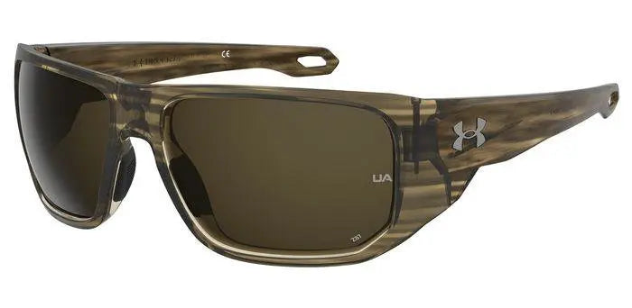 Under Armour Attack sunglasses in Wood Brown with brown lenses