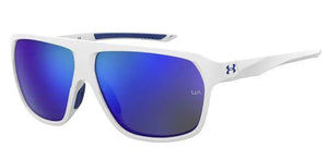 Matte White-Blue frame/Blue Multi-layer Mirror lenses