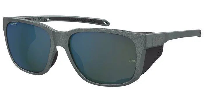 Under Armour Glacial sunglasses in gray with polarized mirror lenses