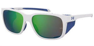 White-Blue frame/Brown Polarized Green Multilayer Mirror lenses