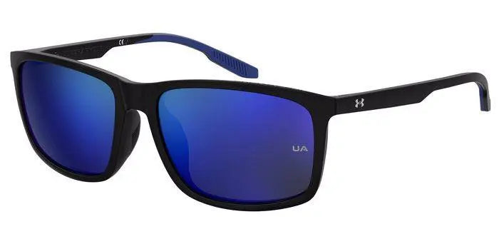 Under Armour Loudon sunglasses in Black with Blue mirror