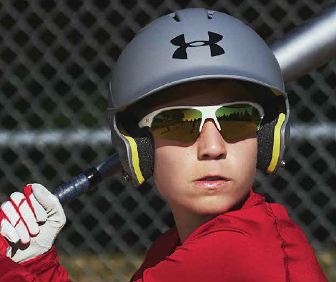 Kid wearing Under Armour Playmaker Jr Sunglasses