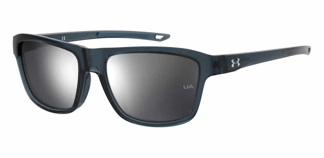Under Armour Rumble sunglasses in blue with mirror lenses