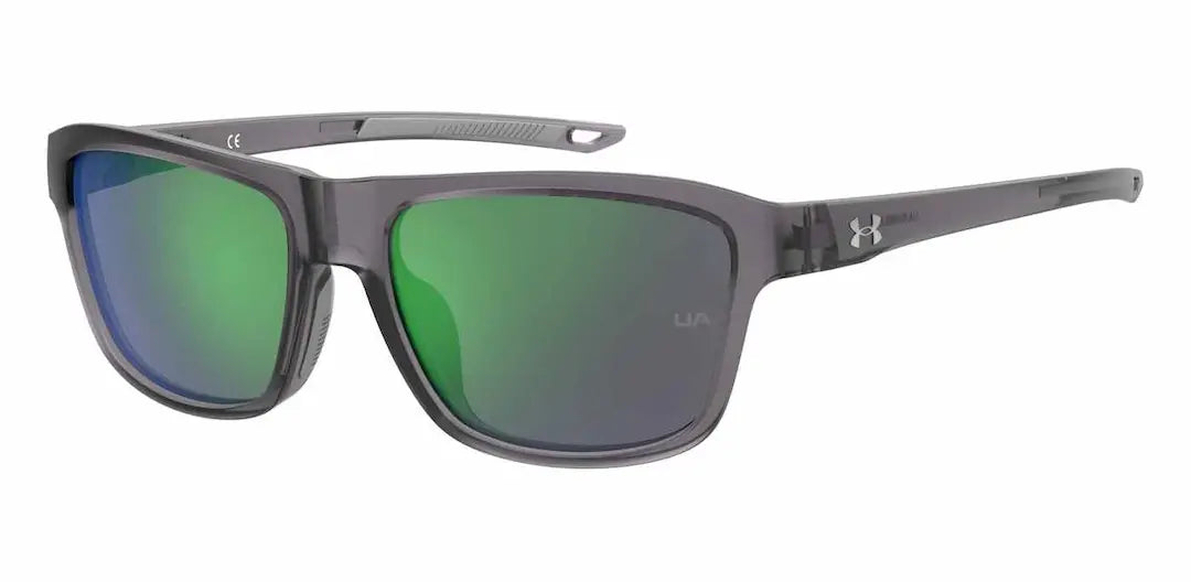 Under Armour Rumble sunglasses in Gray with green mirror