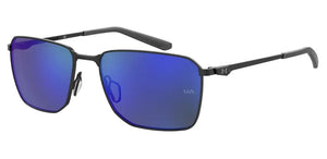 Black frame/Blue Mirror lenses
