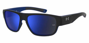 Matte Black frame/Blue Mirror lenses