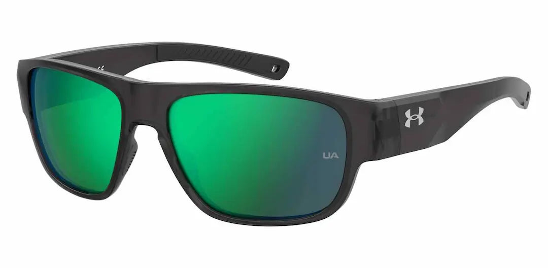 Under Armour Scorcher sunglasses in Gray with Green lenses