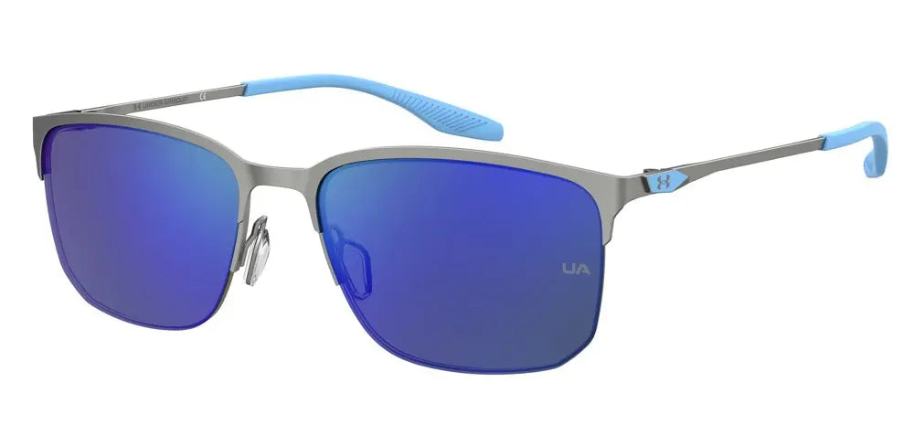 Under Armour Streak sunglasses in Ruthenium-Blue mirror