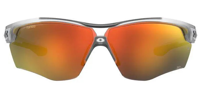 Under Armour Yard Dual sunglasses in crystal with orange lenses
