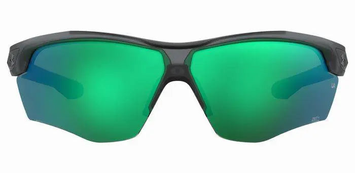 Under Armour Yard Dual Crystal Gray with green lenses