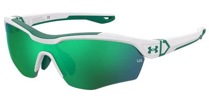 Under Armour Yard Pro Jr kids sunglasses in white with golf lenses