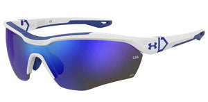 Matte White Blue frame/Blue Mirror lenses