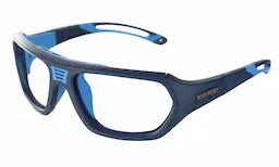 Matte Blue-Cyan frame/Clear lenses Size 55 (Med)