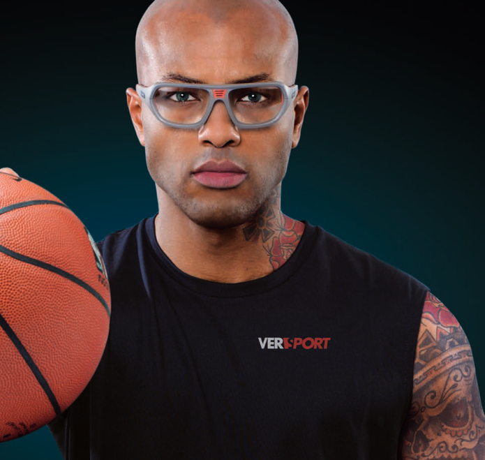 athlete wearing versport troy sports glasses