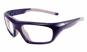 Matte Gray-Orange frame/Clear lenses