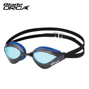 View Swimming Gear Swipe Blade Orca Goggles Blue