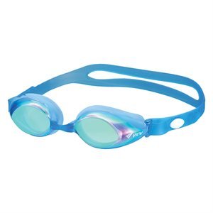 View V-825A Clear Blue/Emerald Mirror Swim Goggles