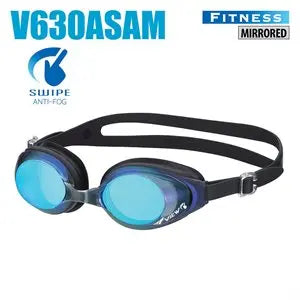 View Swipe swim goggles Sam Fitness Blue Mirror