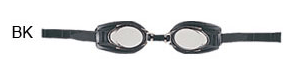 Black Prescription Swim Goggles