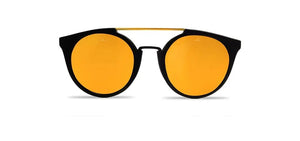 Matte Black frame/Pure Brown Gold Flash lenses