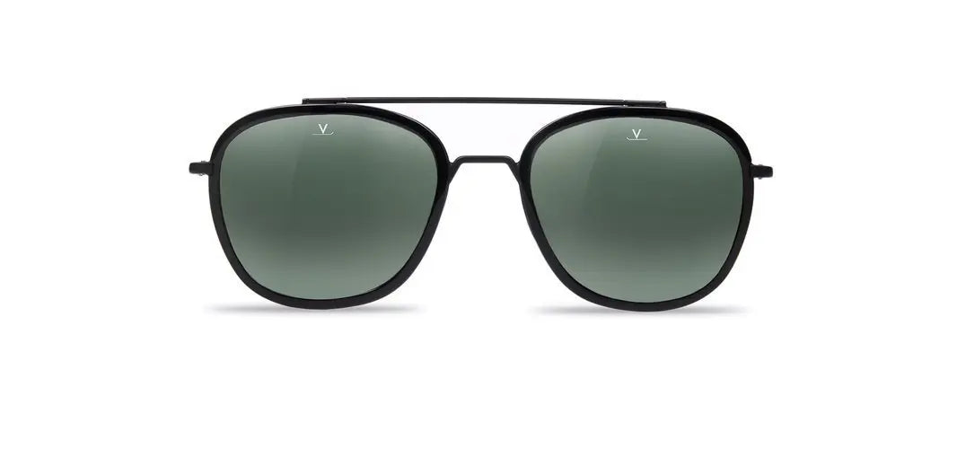 Vuarnet edge 03 sunglasses in black flag with greylynx lenses