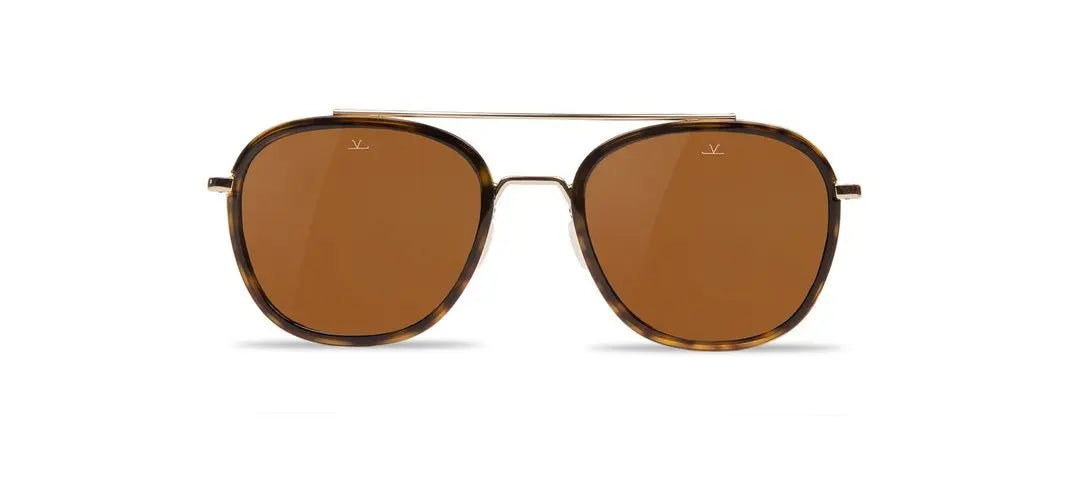 Vuarnet Edge 03 sunglasses in Tortoise with pure gray lenses