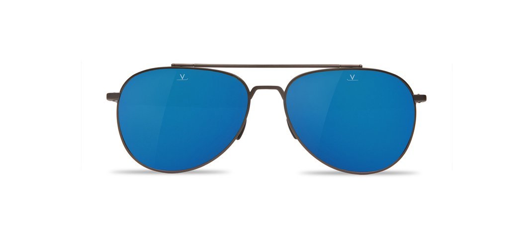Vuarnet 1627 Matte Gunmetal/Polarized Gray Blue Flash